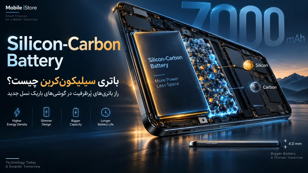 باتری سیلیکون‌کربن چیست؟ راز باتری‌های پرظرفیت در گوشی‌های باریک نسل جدید